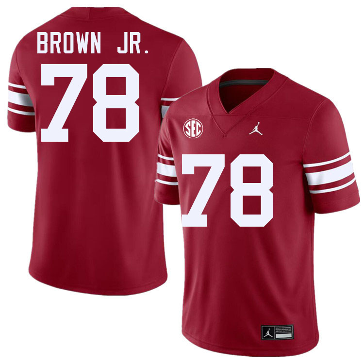 Oklahoma Sooners #78 Orlando Brown Jr. College Football Jerseys,Uniforms-Throwback